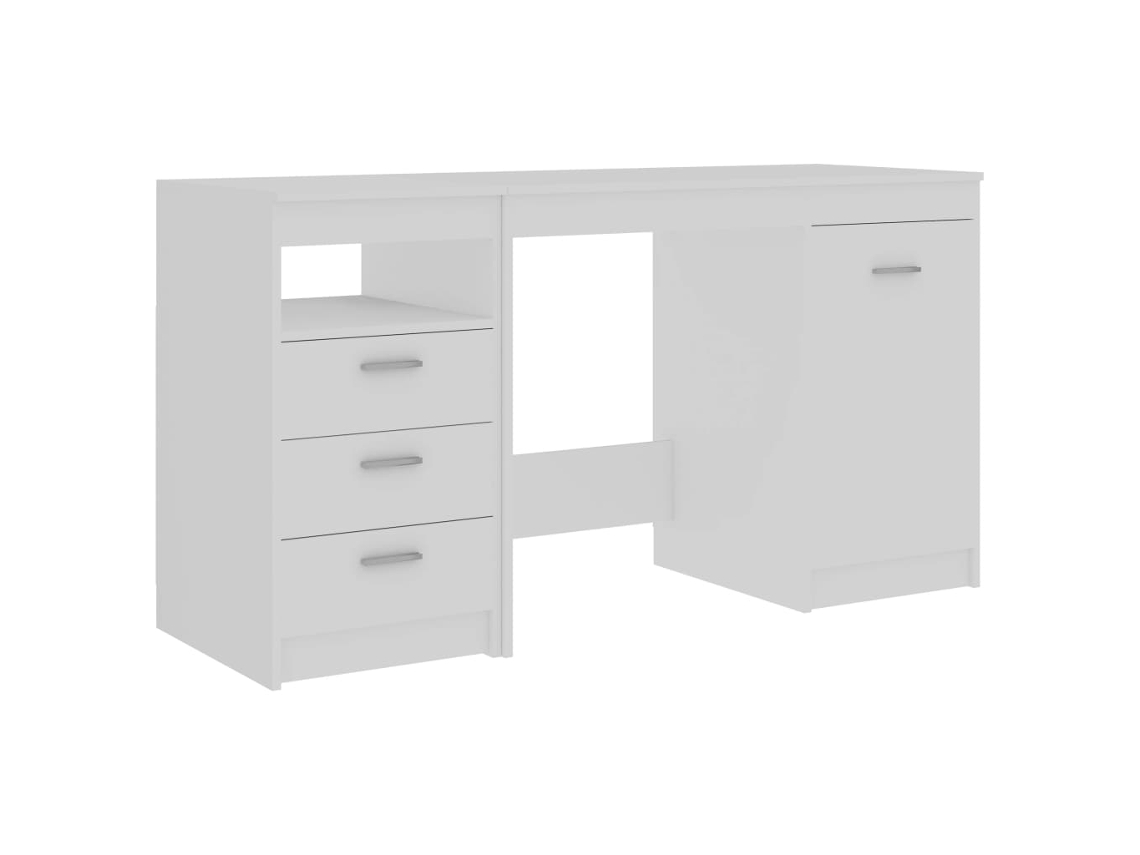 Escritorio VIDAXL Blanco Madera contrachapada (140x50x76 cm)