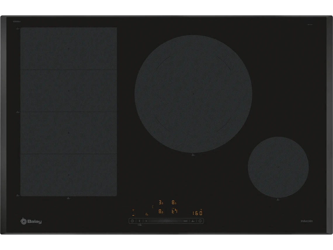 Placa de Inducción BALAY 3EB989LH (Eléctrica - 80 cm - Negro)