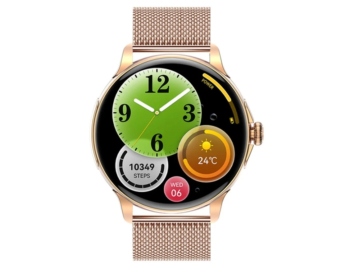 Reloj inteligente con llamadas Bluetooth, control de voz, esferas personalizables, actualizaciones meteorológicas, reproducción de música Yizhood