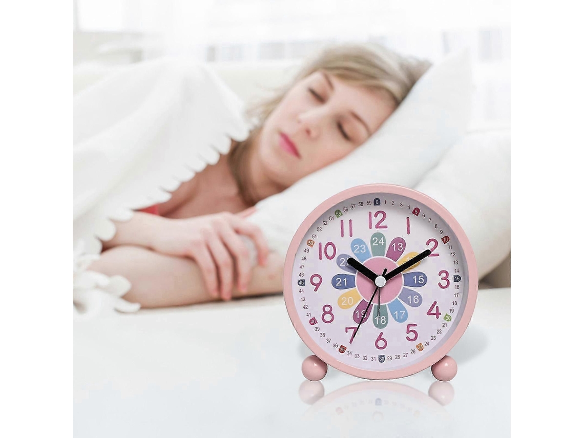 Reloj despertador analógico GOKOCO 2025, silencioso, educativo para adolescentes.