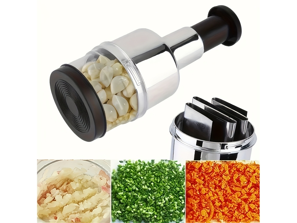 Batidora Veanxin Molinillo De Ajo Y Verduras De Acero Inoxidable