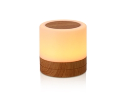 Lámpara de mesa de noche de madera (táctil y con control remoto)