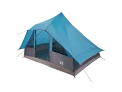 Carpa Tipi Con Techo Azul 364 X 281 X 257 Cm Tafetán
