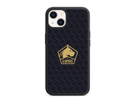 Funda Móvil Oficial Lille Fc para iPhone 13 PHONECASES3D Piel Sintética Negro