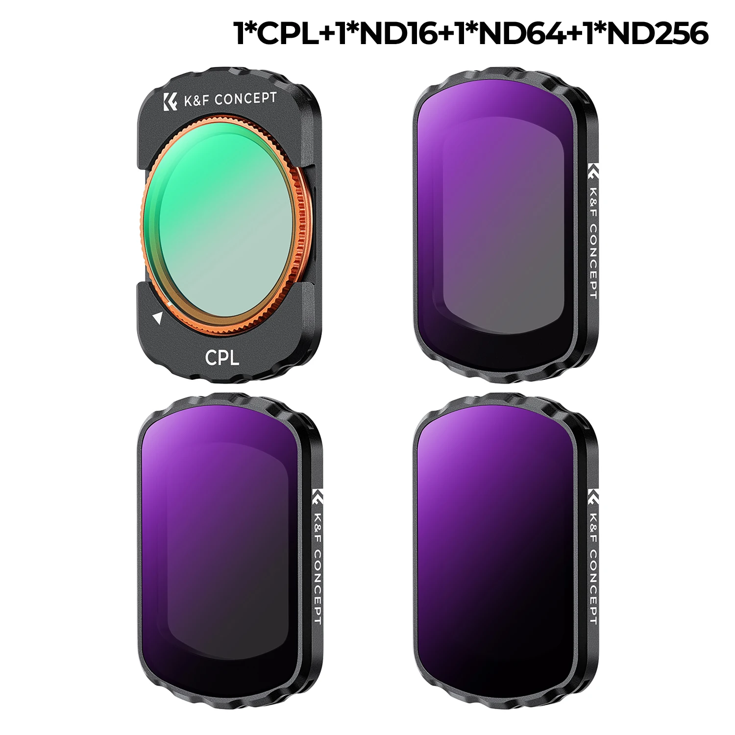 Juego de filtros CPL+ND16+ND64+ND256 para DJI Osmo Pocket 3