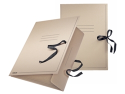 Carpeta de Dibujo ESSELTE Din A2 con Cintas Marrón Natural