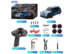 Mini Coche Rc 1/43 Drift Con Giroscopio, 4wd Juguete Mesa Control Remoto, Azul Aeuzwr