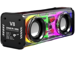 Altavoces Bluetooth Transparentes Con Luz Rgb, Sin Subwoofer Para Audio Deportivo Al Aire Libre