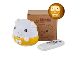 Rebe-lámpara Nocturna Con Control Remoto Regulable De Brillo, Ojos Amigable, Mini Y Bonita, Enchufable Para Dormitorio Bebé, Amarilla