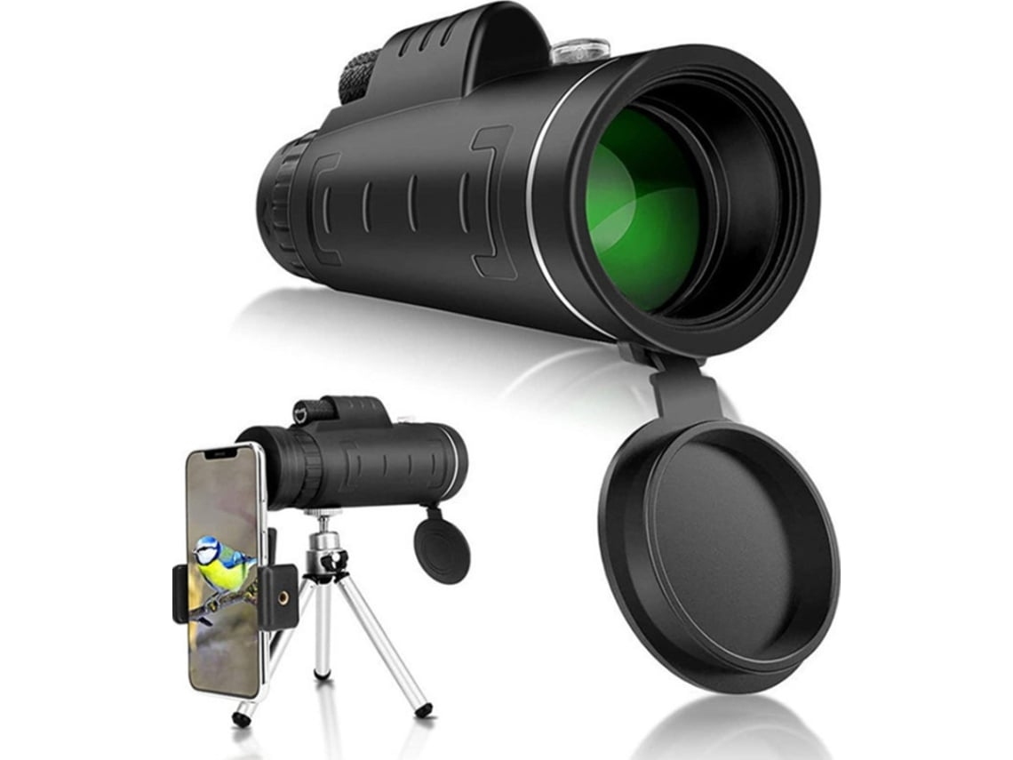 Luneta Monocular À Prova Dágua De Prisma De Alta Potência Hd Telescópio Monocular 40x60 Para Adultos Preto Facpoet
