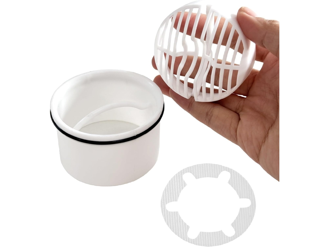 Con colector de sellado y salida de drenaje, cesta de drenaje para pavimento, blanco Tommy01