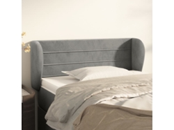 Cabecerocabecero De Camapanel De Cabecera De Terciopelo Gris Claro 83x23x78/88 Cm