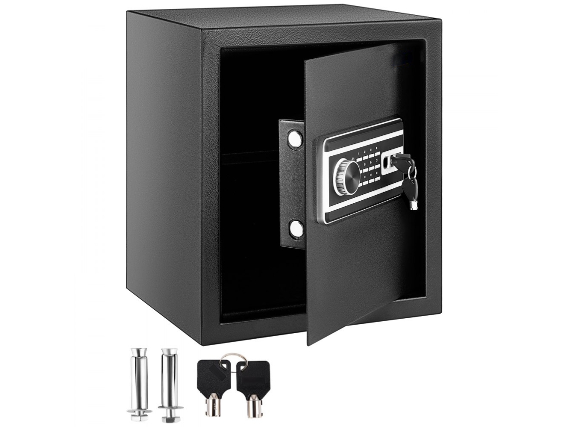 Caja fuerte digital Tekmaquinas con huella dactilar y caja fuerte de acero de 1,7 pies³
