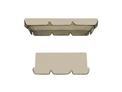 Juego de 2 fundas de almohada para cuna de jardín, tela Oxford, 195 x 125 x 15 cm, beige Truyuety