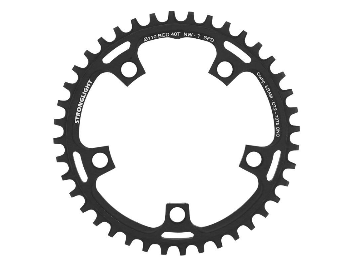 Bandeja gravel 5 branches STRONGLIGHT Sram Ct2 Mono Red-Force-Rival