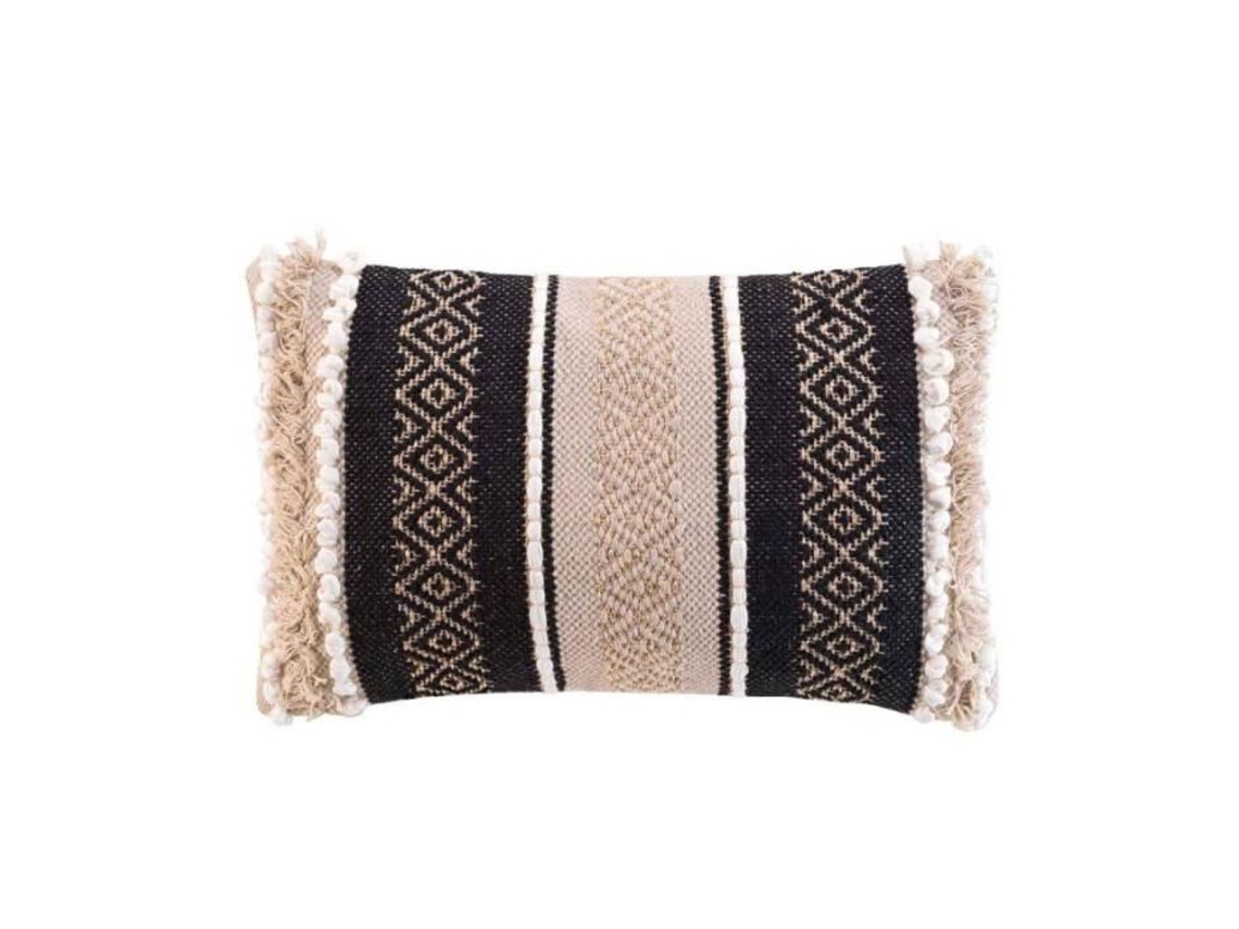 Cojín Decorativo Mirage 30X50Cm Natural Y Negro Precio París Beige DOUCEUR D'INTERIEUR