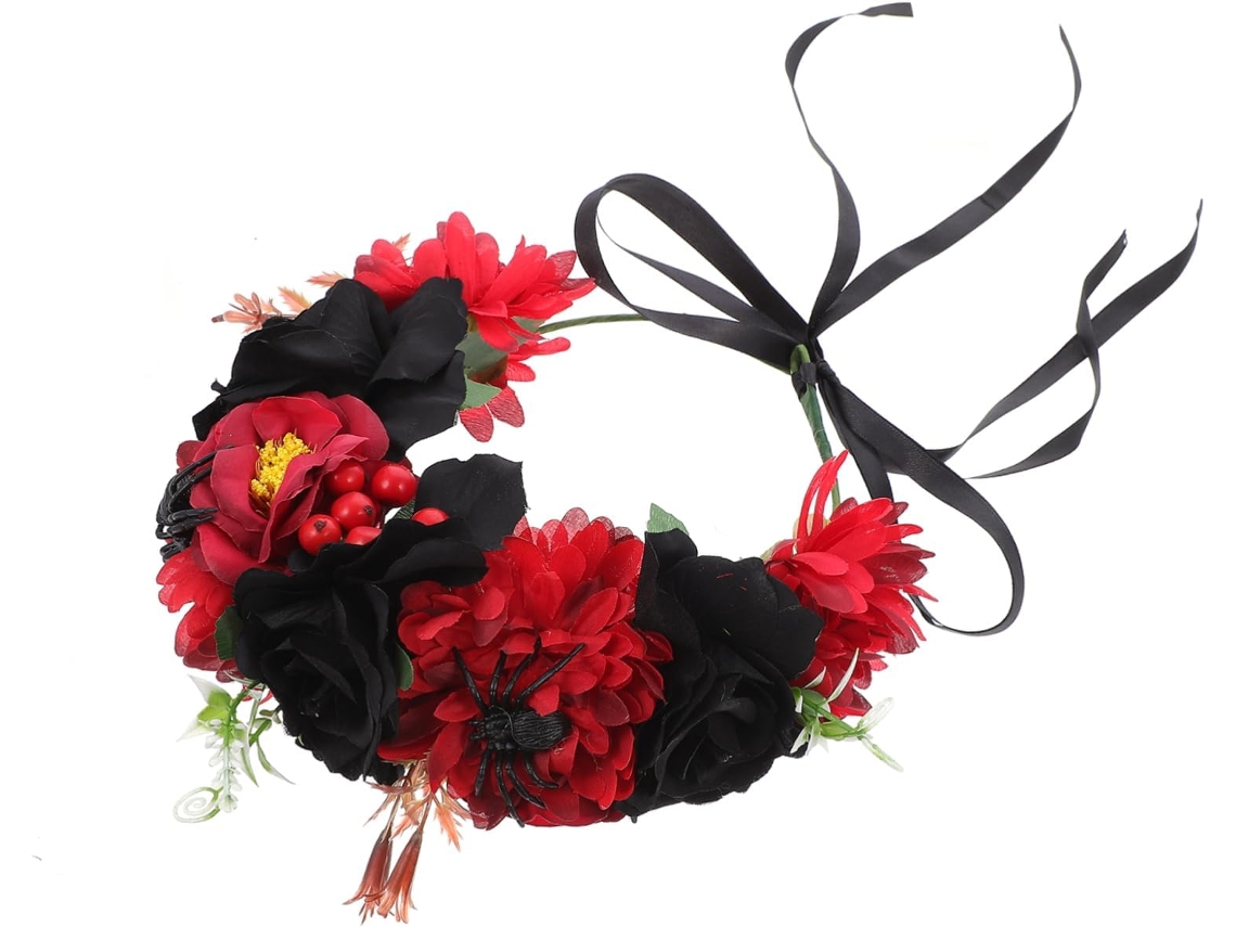 Tocados De Halloween Para Fiesta De Té, 1 Unidad, Estilo Rosa, Accesorios De Cosplay, Decoración Para Fiestas.