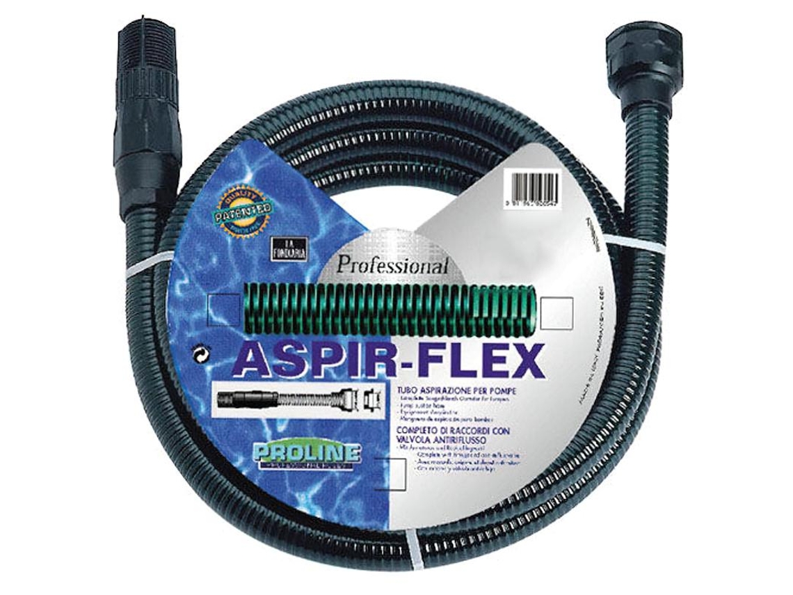 Manguera Aspirar Aspir Flex Rollo 7 Metros Con Conectores SATURNIA