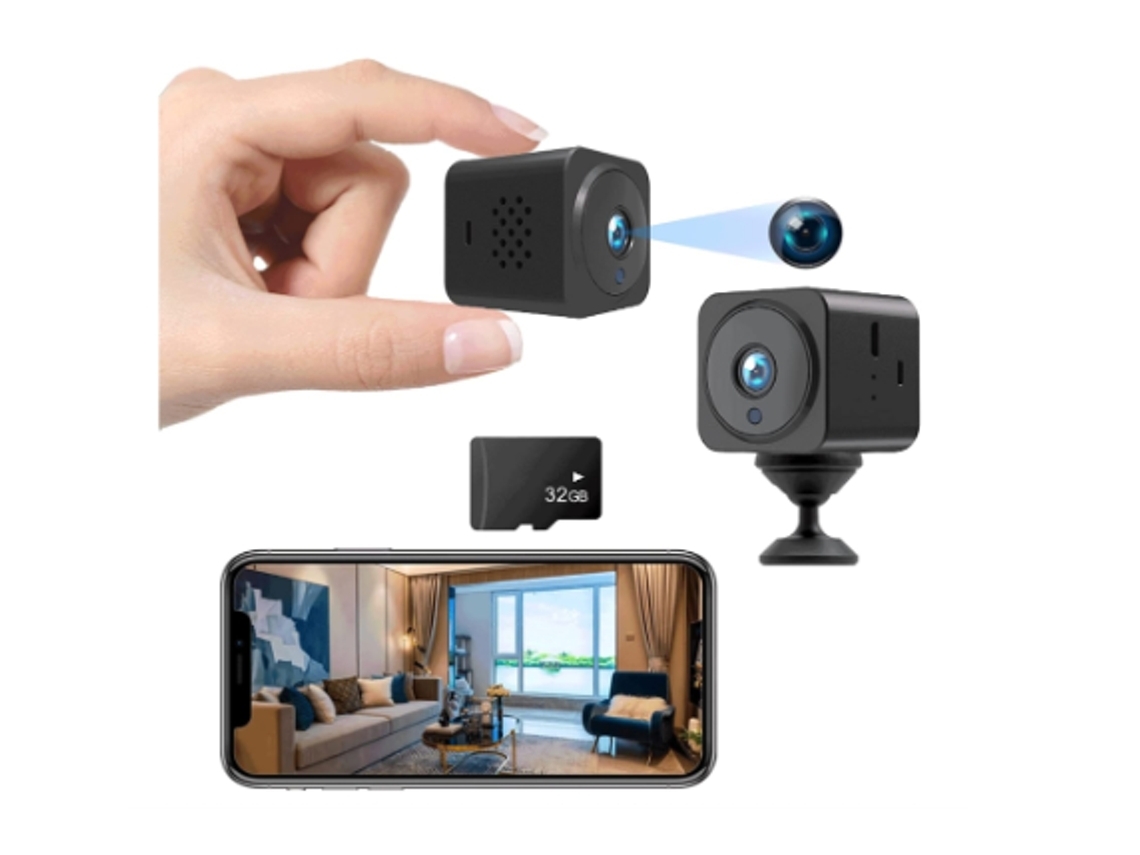 Cámara de Seguridad Inalámbrica HD 1080P con Intercomunicador Bidireccional Visión Nocturna y Detección de Movimiento Adecuada para Perro/Bebé YEMAESRE