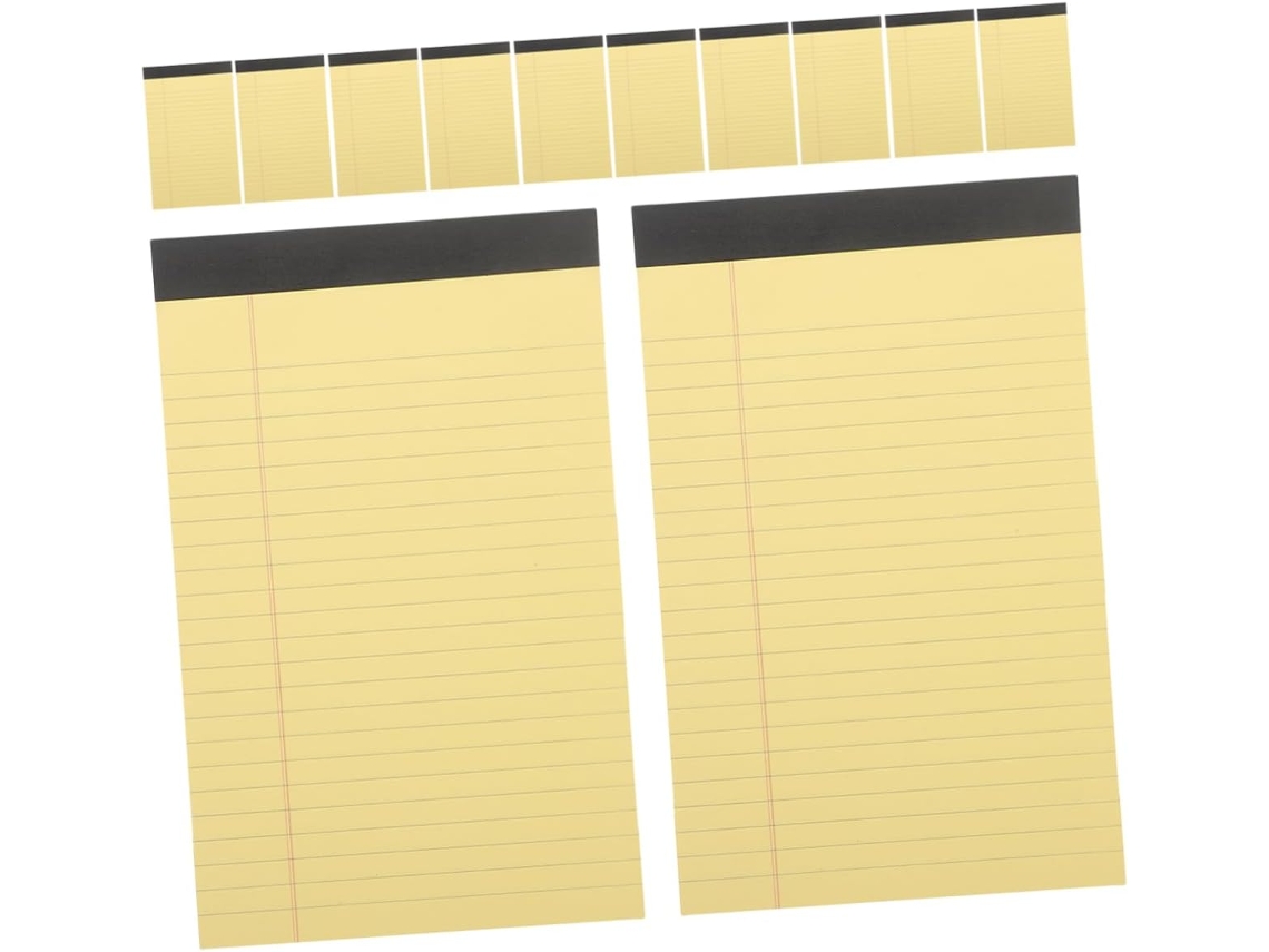 Bloc De Notas De 50 Hojas Rayadas Con Páginas Desprendibles Para El Trabajo Y El Estudio.
