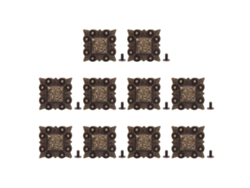10 Juegos De Remaches Cuadrados Decorativos De Cuero De 31 Mm Y 7 Mm Para Manualidades.