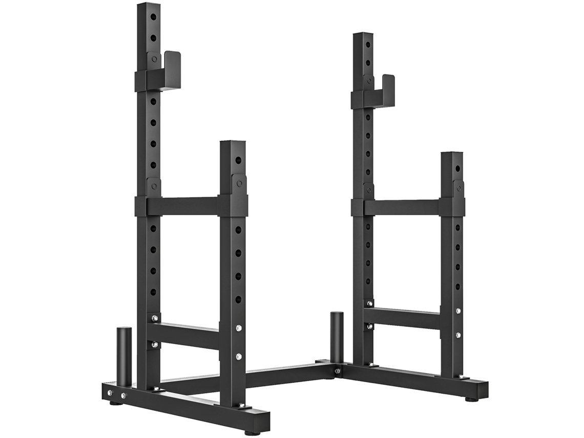 Soporte Discos 2 Niveles Acero 300kg Almacenamiento Barras Fitness