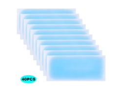 40 Parches Antifebriles Para La Frente De Bebés Y Adultos, Uso Seguro, Alivio Del Dolor, Gel De 6 Horas, Diseño Ce.