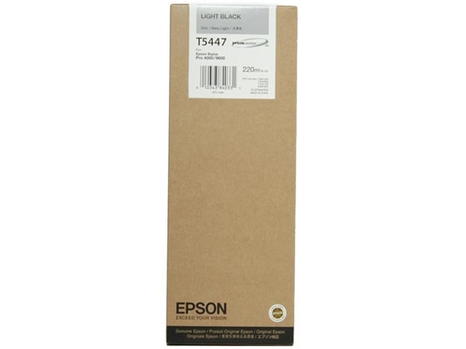 Cartucho de tinta original EPSON, T5447 220 ml , Gris, C13T544700
