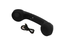 Auriculares Bluetooth Inalámbricos Recargables De Estilo Retro Con Receptor Antirradiación - Negro