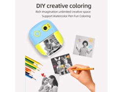 Cámara Infantil Con Impresora Térmica Instantánea, Pantalla Digital De 2,4 Pulgadas, 1080p/720p, Tarjeta De Memoria De 32 Gb, Juguete De Regalo Para Niñas Y Niños.