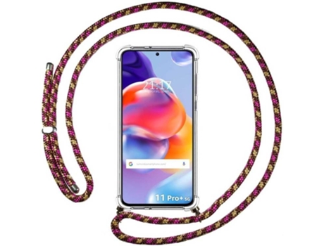 Carcasa para Xiaomi Redmi Note 11 Pro+ Plus 5G TUMUNDOSMARTPHONE Colgante Rosa