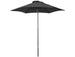 Parasol, diseño de apertura a presión, techo resistente al viento, negro OEM