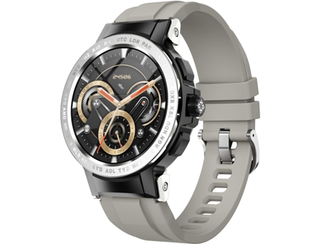 Relojes inteligentes para Android iOS iPhone, IP68 a prueba de agua, Bluetooth, rastreador de actividad física del sueño - Plata CHRONUS