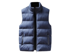 2026-chaleco Acolchado Casual Outdoor Para Hombre Con Cuello Alto Mystdiy