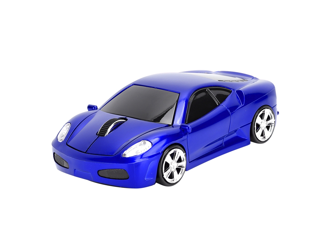 Mouse Sem Fio Ferrari 2.4g 1200dpi Para Notebook Pc Laptop Azul Precisão Ergonômico