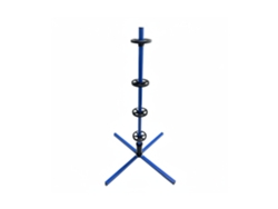 Relaxdays Suporte Para 4 Pneus Com Jantes, Capacidade Até 120 Kg, A X L X P: 131,5 X 66 X 66 Cm, Aço, Azul