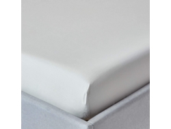 Homescapes Silver Grey Egyptian Cotton Fitted Sheet 200 Tc, Single