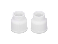 2 Piezas Copas De Soldadura Tig De Cerámica Blanca Kit Accesorio Boquilla Para Torcha Wp 9 20 25 Db Sr