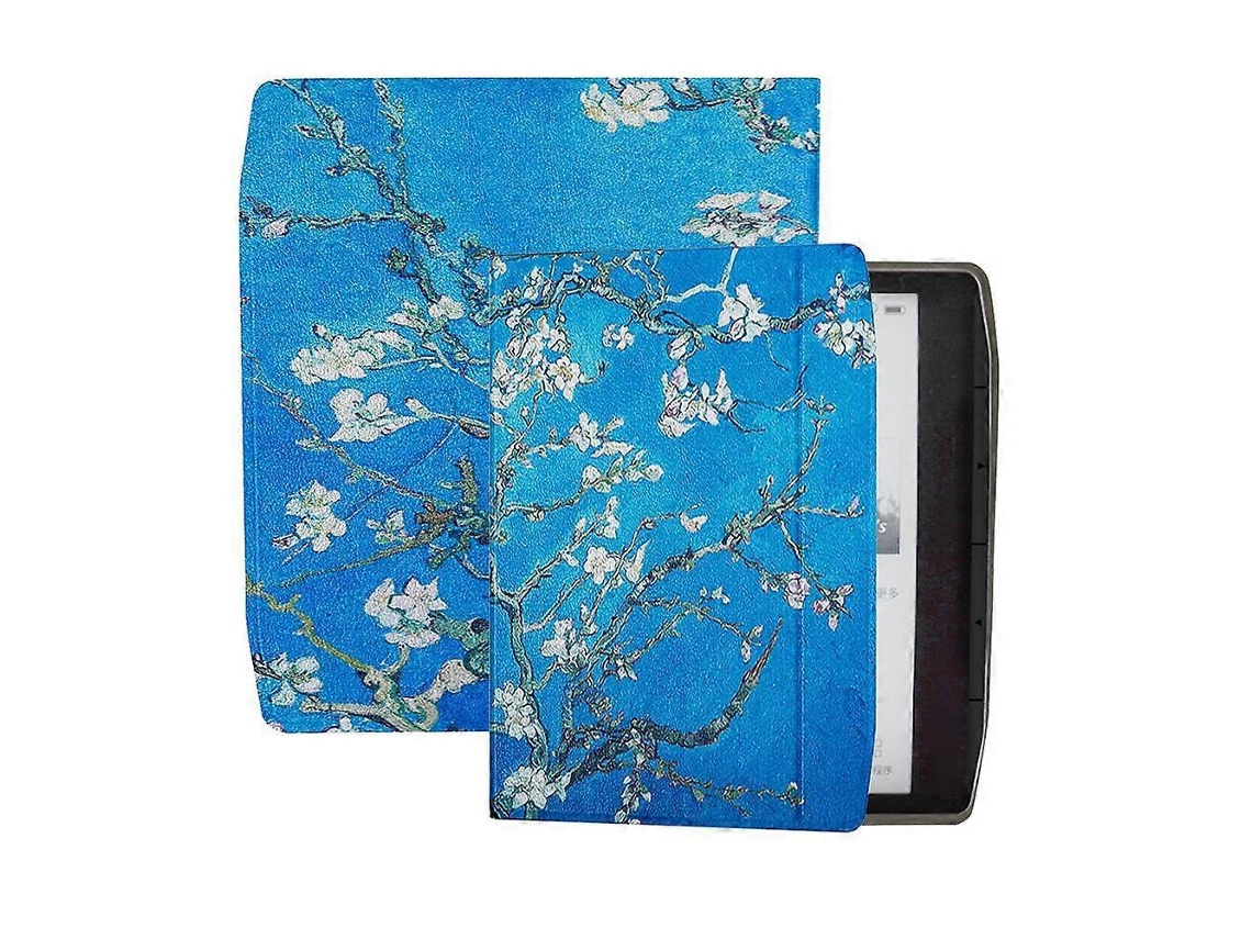 Funda magnética de cuero inteligente para tableta Custer Silk Painting, compatible con Pocketbook Era PB700 Webake