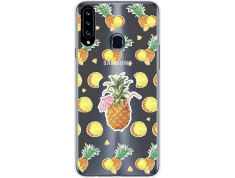 Carcasa Samsung Galaxy A20s TUMUNDOSMARTPHONE Dibujos Transparente Multicolor
