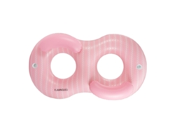 Flamingueo Boia Insuflável Dupla Pvc Donut Rosa