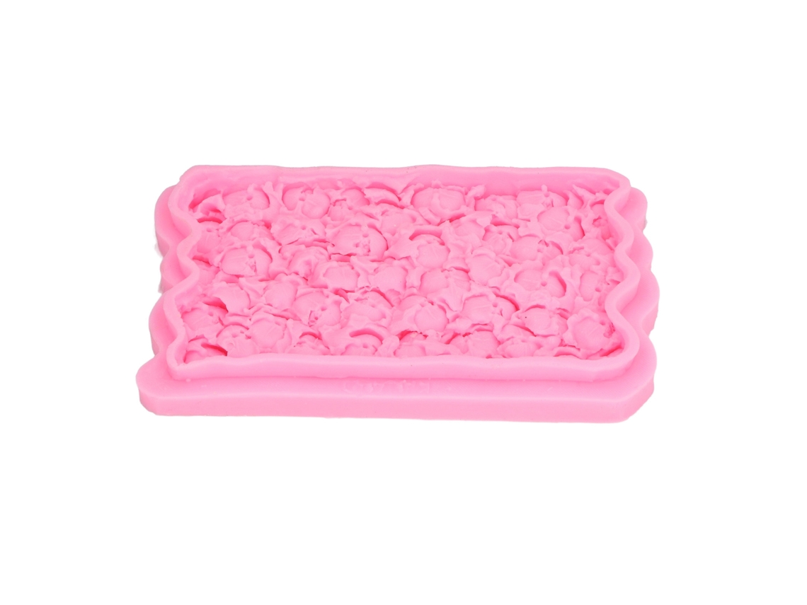 Molde De Fondant De Rosa Silicona Para Pasteles, Chocolate, Velas Y Jabón, Herramienta Práctica Y Duradera Para Decoración Diy
