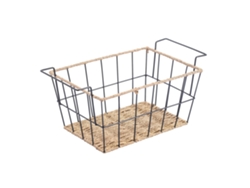 Frutero rectangular Wellhome de estilo industrial, 35 x 20 x 15,5 cm