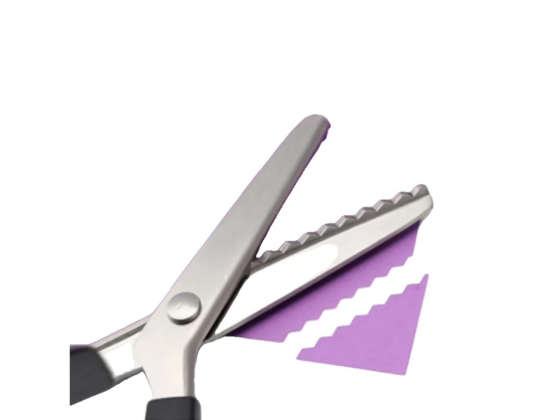 Tijeras de sastre, fabricadas en acero inoxidable, de funcionamiento suave, triangulares de 7 mm.