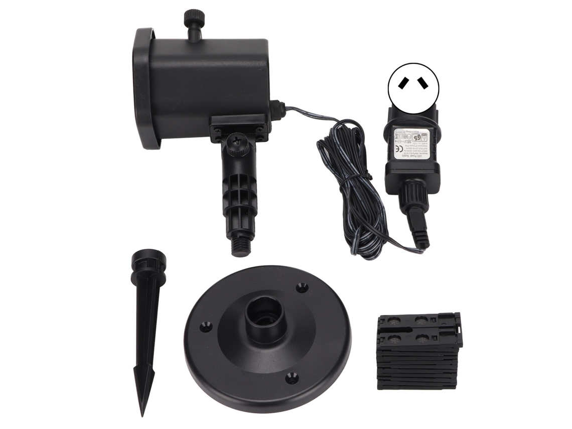 Proyector De Luz Navideño Con 12 Patrones, Resistente Al Agua Ip44, Ideal Para Jardín, Patio, Fiestas Y Bodas. Enchufe Australiano De 100-240 V.