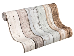 Papel de Pared A.S. CRÉATION (53 cm x 10,05 m - Tejido - Multicolor)