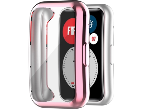 Funda y Protector para Huawei Watch Fit Active PHONESHIELD FullShield Rosa