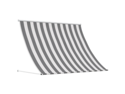 Vidaxl Toldo Antracita Y Blanco 400 X 150 Cm