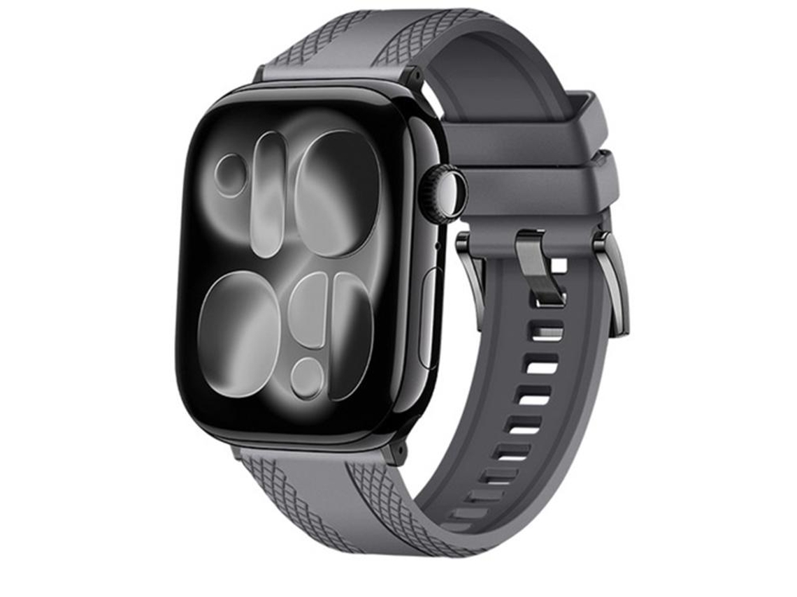 Correa para Apple Watch de 46/49/45/44 mm - Caucho de fluorocarbono con textura de diamante en ambos lados