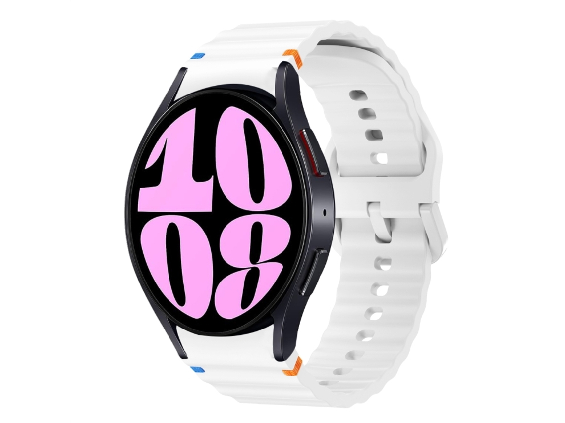 Correa para Samsung Galaxy Watch 6 (40 mm/44 mm) - Silicona cosida con diseño de ondas